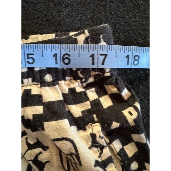 Victorias‎ Secret Pink Womens Pajama Pants XL Black White Peace Sign Fingers - Picture 5 of 6